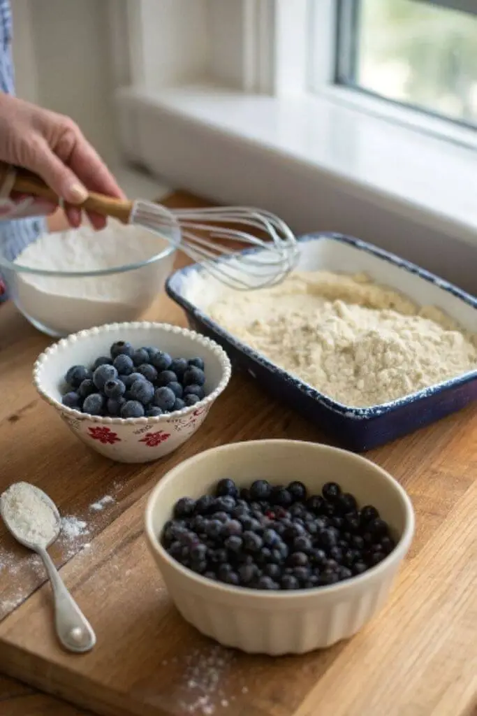 gluten free blueberry cobbler