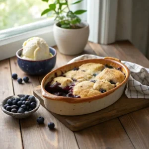 gluten free blueberry cobbler