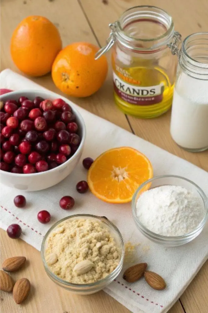 vegan cranberry orange muffins