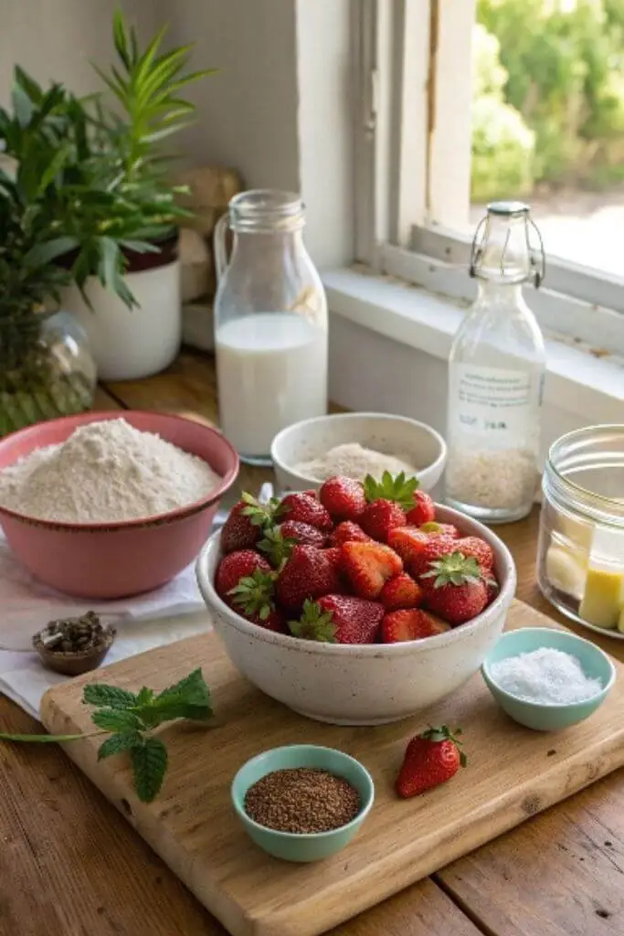 vegan strawberry cake