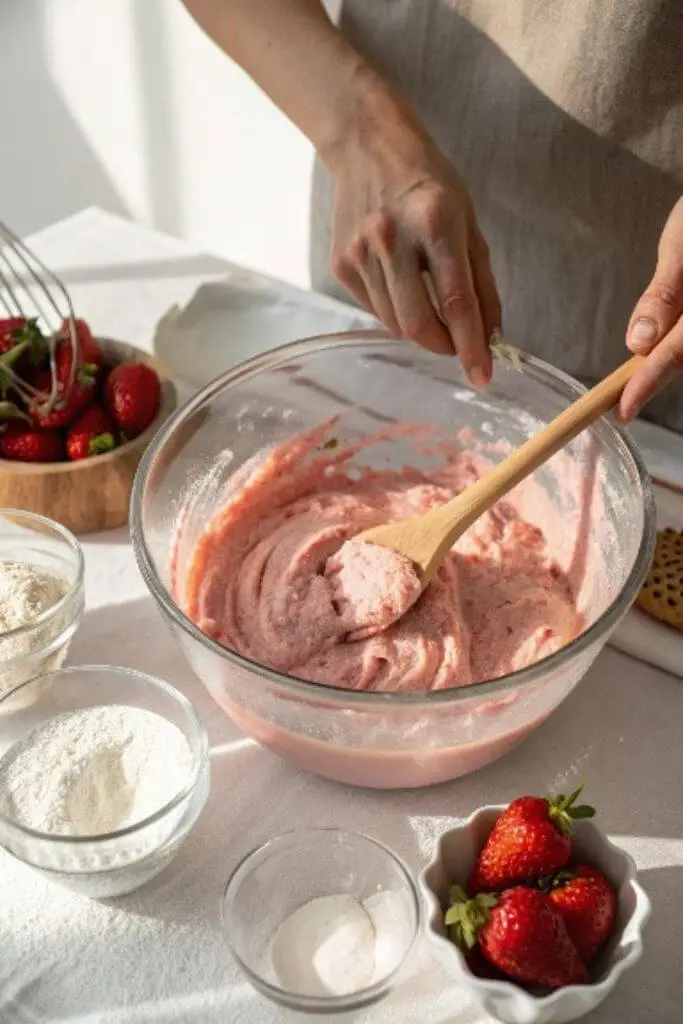 vegan strawberry cake